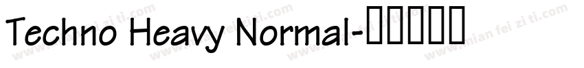 Techno Heavy Normal字体转换